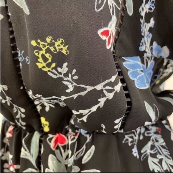 PARKER Floral Peasant Long Sleeve Dress size M - Picture 10 of 12